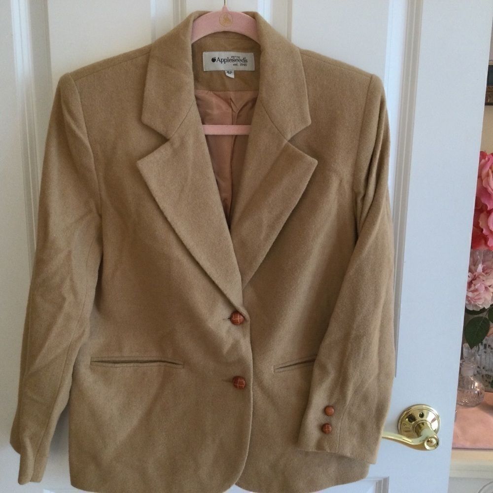 NWOT Appleseed’s 4P Camel Hair Lined Jacket